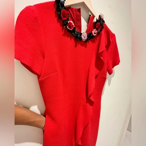 Stunning Red  Dress Italian Size 42. US size S.  MSGM valentines 💝 day - Picture 17 of 17